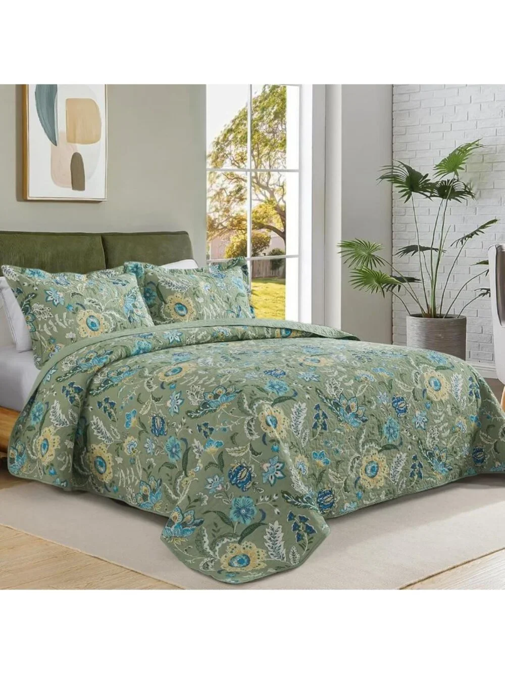 Lightweight California King Quilt Bedding Set - Soft Cotton Bedspread for Cozy